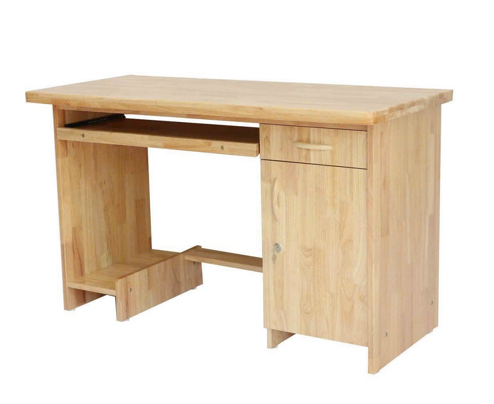 Bàn Học - Bàn Làm Việc 1m Gỗ Cao Su BHS12