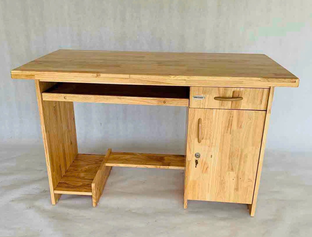Bàn Học - Bàn Làm Việc 1m Gỗ Cao Su BHS12