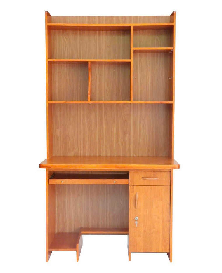Bàn Học Sinh Liền Giá Sách Gỗ Tự Nhiên 1m BHS13