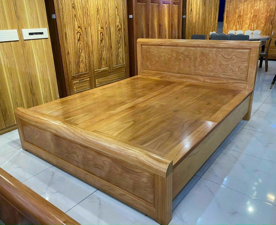 Giường Ngủ 1m6 Dát Phản Gỗ Gõ Đỏ GN112