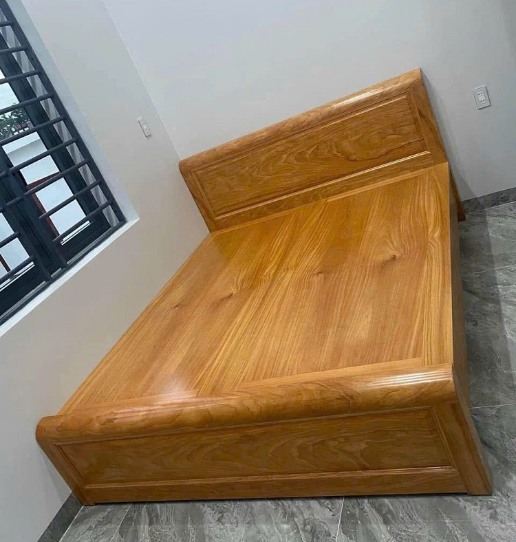 Giường Ngủ 1m6 Dát Phản Gỗ Gõ Đỏ GN112
