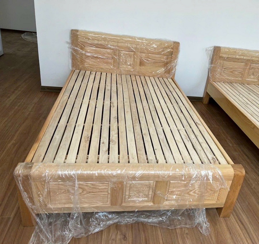 Giường Ngủ Gỗ Sồi 1m2 Hiện Đại GN109