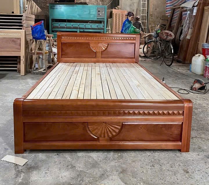 Giường Ngủ Gỗ Xoan Đào 1m6 GN74