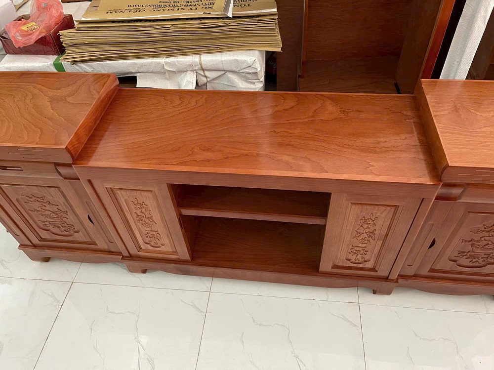 Kệ Tivi Dài 2m Gỗ Xoan Đào Hiện Đại KTV42