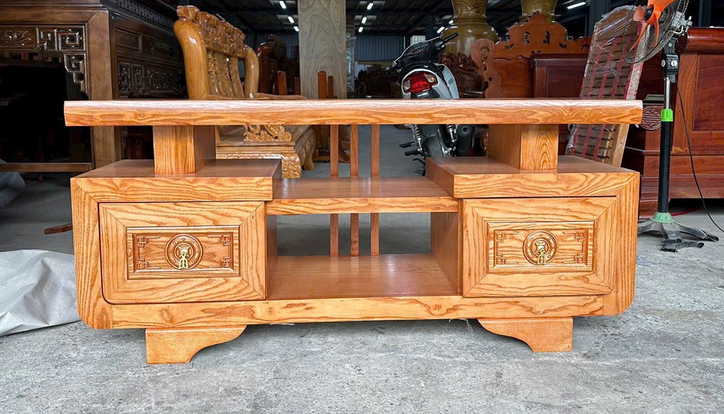 Kệ Tivi 1m4 Gỗ Sồi Nga Kiểu Nhật KTV78