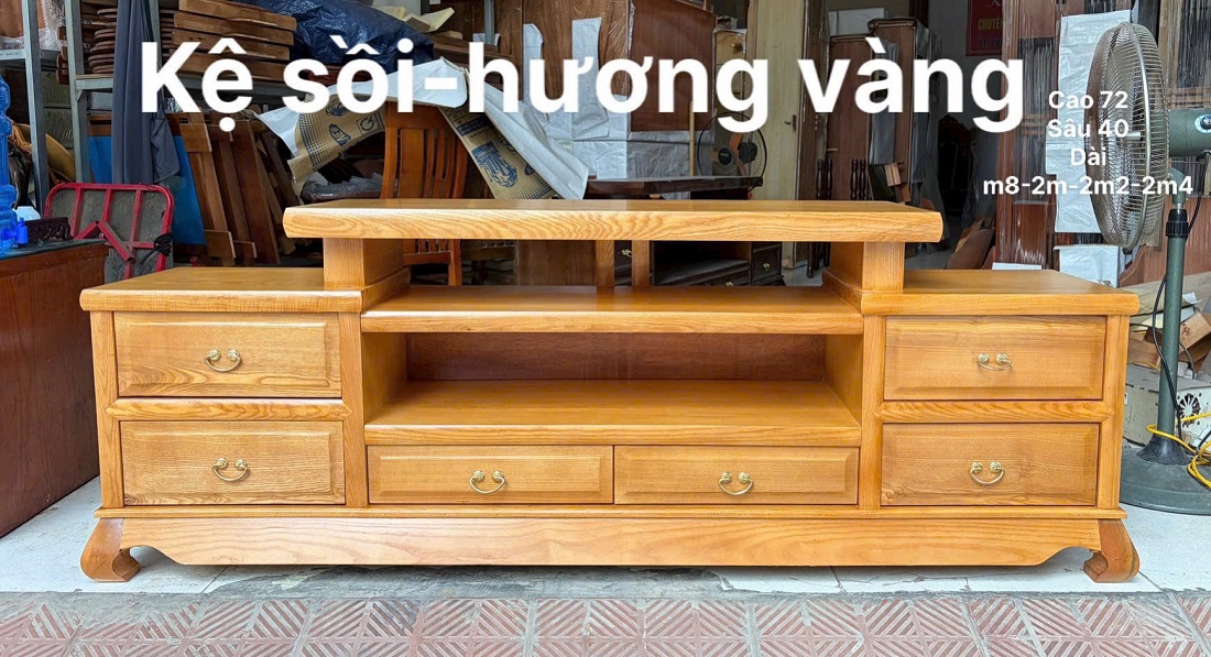 kệ TiVi Sofa Hiện Đại Gỗ Sồi Màu Nâu KTV84