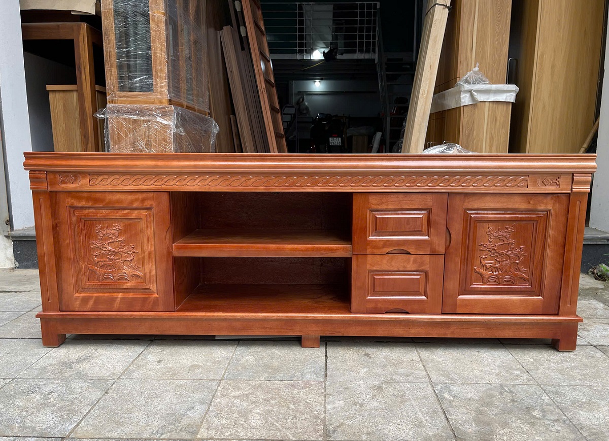 Kệ Tivi Phòng Khách Gỗ xoan Đào KTV79