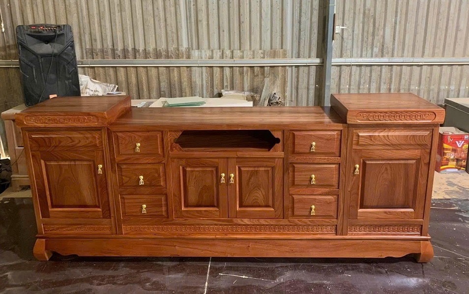 Kệ Tivi - Tủ Tivi Phòng Khách Hiện Đại Gỗ Hương Đá KTV54