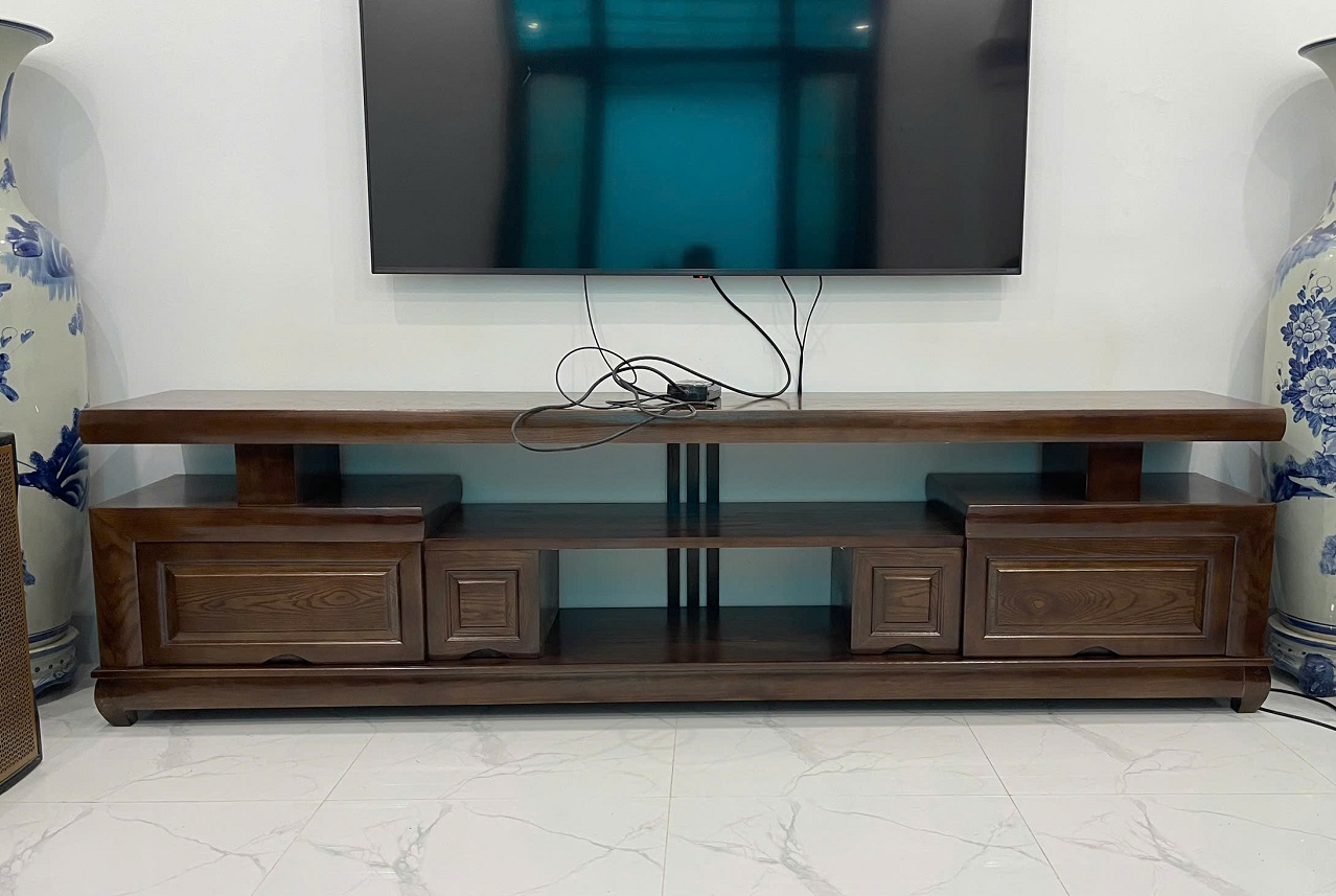 Kệ Tivi Hiện Đại Gỗ Sồi Kiểu Nhật KTV83