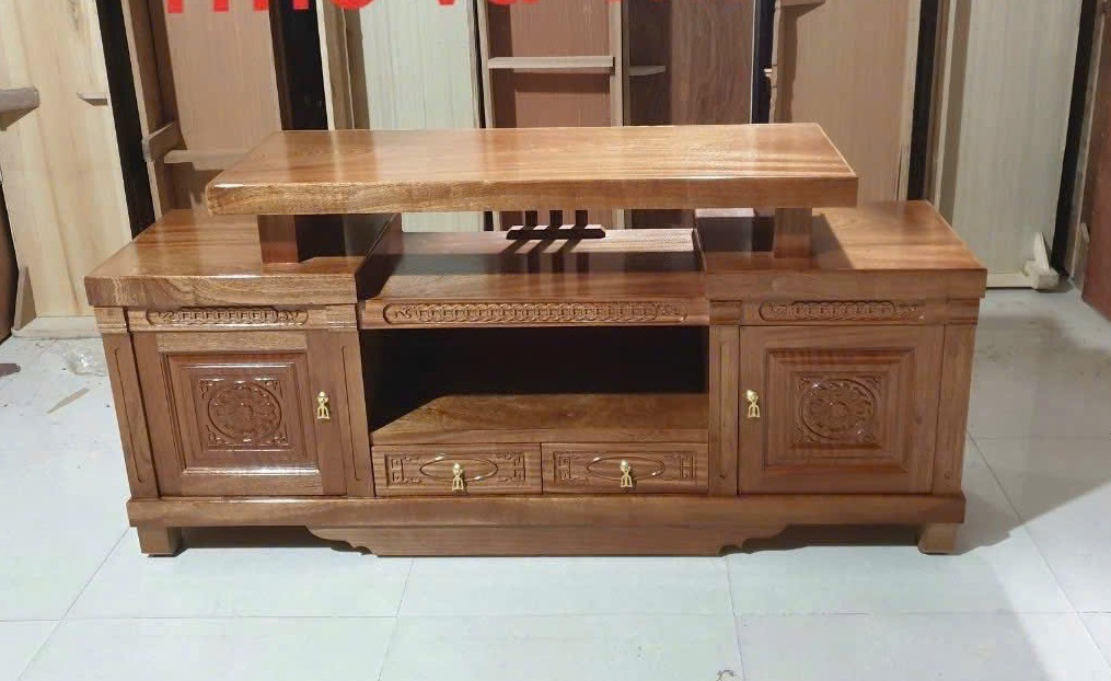 Kệ Tivi Hiện Đại Phòng Khách Gỗ Xoan Đào KTV80