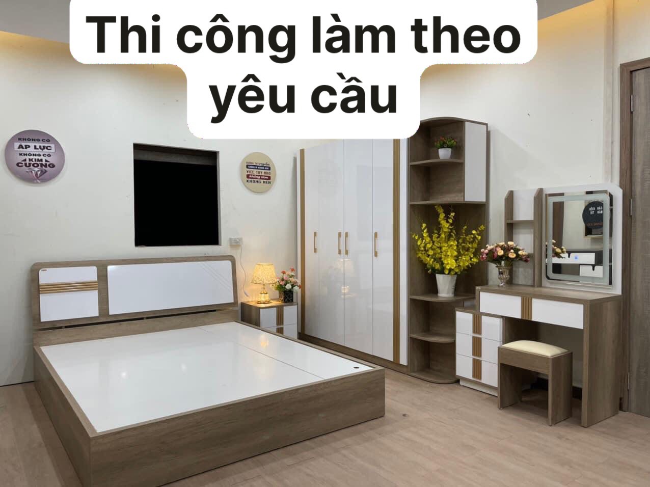 Đặt Đóng Theo Yêu Cầu Nội Thất Gia Đình Gỗ Công Nghiệp Cao Cấp