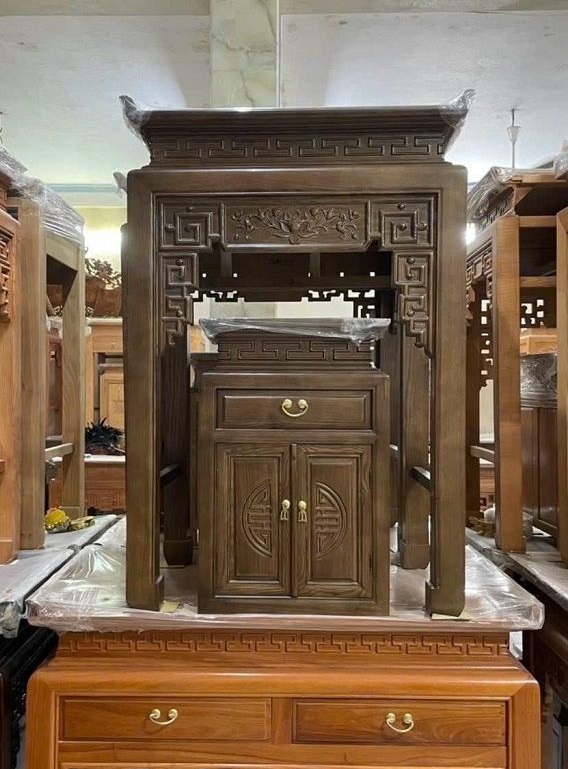 Cặp Bàn Thờ Chung Cư Gỗ Sồi 89cm BT58