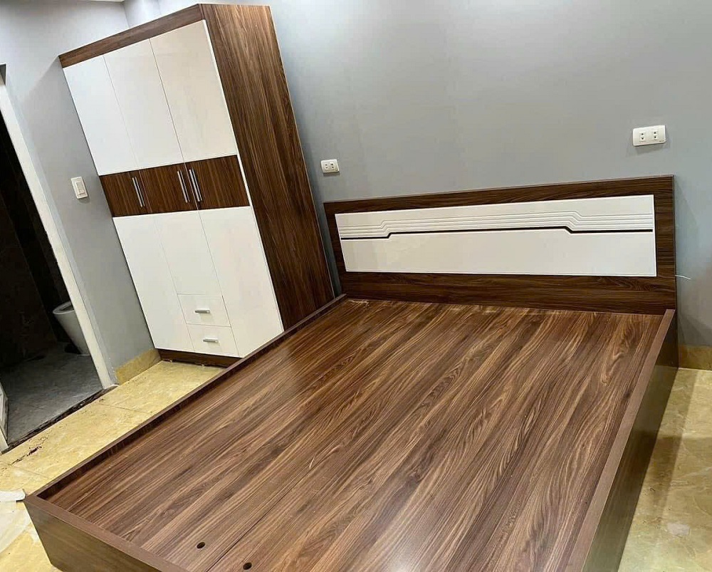 Bộ Giường Tủ Hiện Đại Gỗ Công Nghiệp MDF83