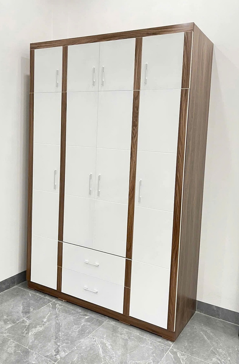 Tủ Áo 4 Cánh 2 Tầng Gỗ Công Nghiệp MDF76