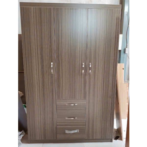 Tủ Quần Áo Gỗ Công Nghiệp 3 Cánh 2 Buồng MDF85