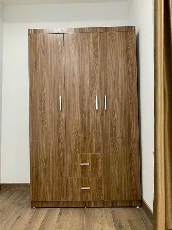 Tủ Quần Áo Gỗ Công Nghiệp 3 Cánh 2 Buồng MDF85