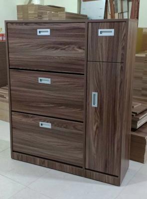 Tủ Giầy Thông Minh MDF Chống Ẩm 3 Cánh Lật Màu Nâu TG3