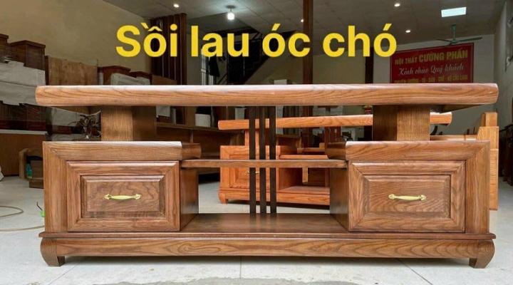 Kệ Tivi Phòng Khách Gỗ Sồi Mẫu Hiện Đại KTV41